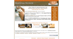 Desktop Screenshot of mesotherapyworldwide.com